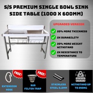 Stainless Steel Kitchen Organizer Single Bowl Sink Set With Stand Sinki Berkaki Kommercial Serbaguna