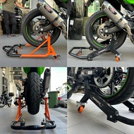 Motorcycle Paddock Stand moving Dolly Trolley Stand Movable Rear Stands with dual functions PREMIUM