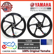 SPORT RIM 125ZR CAST WHEEL Y125ZR HITAM SILVER BIRU 6 ENAM BATANG KAKI Y125 125Z SPORTRIM  ORIGINAL HLY YAMAHA