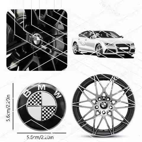 4Pcs 56/60/65MM Car Wheel Hub Cap Center Sticker Emblem Auto Badge Decal Accessories For BMW G30 F02
