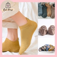 Ready Stock Bear and Dog Cartoon No Liner Socks Stoking