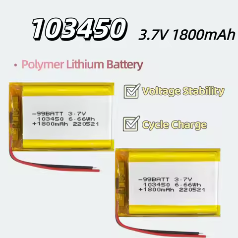 103450 3.7V 1800mAh Rechargeable Lithium Polymer Battery for Early Education Machine Long Lasting Hi
