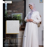 MUTIF Gamis DAMOZA FATIMA Putih Baju Dress Wanita Muslim Katun Kualitas Umarah Manasik Lebaran S-3XL