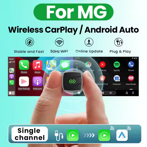Wired Carplay to Wireless CarPlay Android Auto 2In1 Adapter Bluetooth Plug and Play For MG GT MG5 RX