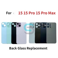 Back Glass compatible for 15 Pro max 15 Pro 15 Plus Back Glass Replacement