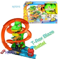 HOT WHEELS TRACK CITY T-REX BLAZE BATTLE PLAYSET TRACKSET-MAINAN TREK MOBIL BALAP HOTWHEELS-Energy B
