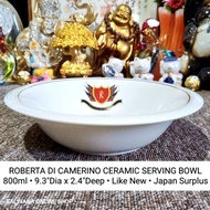 BRANDED ROBERTA DI CAMERINO CERAMIC SERVING BOWL 800ML • JAPAN SURPLUS