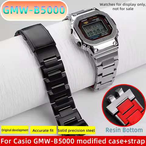 New case+strap GMW-B5000 mod kit For Casio 3229 Small square GMW-B5000 DIY modified precision steel 