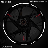 HOsale🧡 Reflective Motorcycle Accessories Wheel Hub Sticker Decals For CFMOTO CF MOTO 450SR 250SR 25