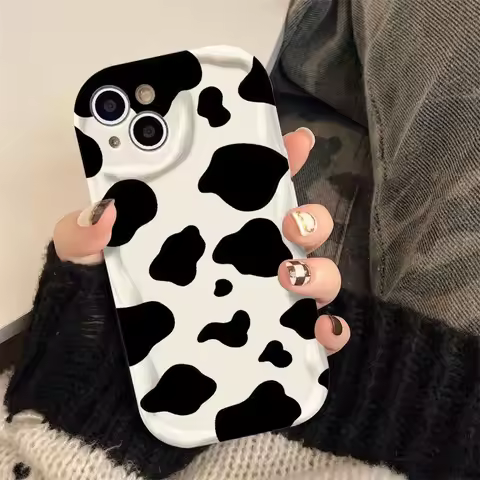 Luxury Cow Pattern Phone Case For Oppo A5 A3x A3 A60 A79 A78 A98 A58 A38 A18 A57 A76 A17 A55 A94 A74