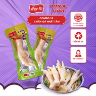 Combo 10 Chân Gà cay Hey Yo Nhất Tâm 40g chân gà ngâm ớt xanh hàng Việt Nam thơm ngon chất lượng
