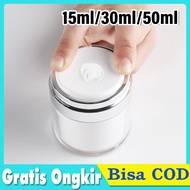 Jar Botol Airless Pump Jar Vacuum Cream Akrilik 15 ml / 30 ml / 50ml