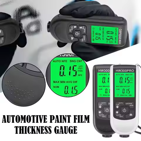 HW300PRO Auto Thickness Gauge Digital Coating Car Paint Thickness Film 0.1micron/0-2000 Automatic Me