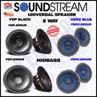 100% Original SOUNDSTREAM VSP Black Series 6.5 INCH Universal 2 Way / Midbass Kereta Speaker Car Aud