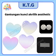 GANTUNGAN DIY Acrylic Keychain aesthetic larger and thicker size | Cute Korean sicker DIY Hanger