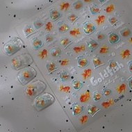 Taiwan Ready Stock Fast Shipping❤️ Shell Light Ocean Fishtail 5D sticker Three-Dimensional Manicure 