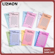 LIZMON 48PCS Cost Saving Card, A6 100 Envelopes Eave Money Cash Envelopes,  USD 52 Weeks Save Challe