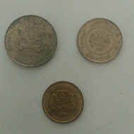 Uang koin kuno Singapore 20,10,5 cent
