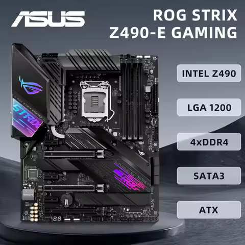 ASUS STRIX Z490-E GAMING Motherboard Support i9-11900KF10900K i7-11700F i5-11400F 10400F i3-10100F C