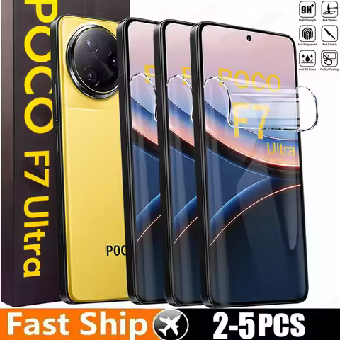 2-5 PCS Hydrogel Film For Xiaomi POCO F7 Ultra F7 Pro POCO M7 Pro 5G M7 Gel Film Screen Protector Fo