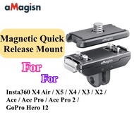 【In Stock】aMagisn Insta360 X5/X4 Air/X4/Ace/Ace Pro/Ace Pro 2 Metal Magnetic Quick Release For Insta