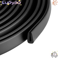 LUOYAO Door Edge Strip, Black U Shape Edge Trim Strip,  Rubber Edge Protector Doors