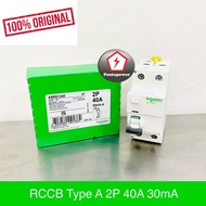 SCHNEIDER A9R51240 Acti 9 iID - RCCB - 2P - 40A - 30mA - type A