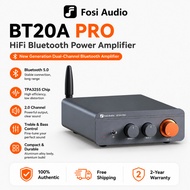 Fosi Audio BT20A Pro Bluetooth 5.0 Amplifier 300Wx2 TPA3255 Stereo Amp for Passive Speakers