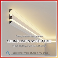 Ceiling-Free Plaster Ceiling Living Room Aluminum Groove Linear Light Led Light Strip Ambience Light