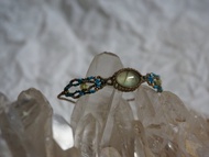 | MC | 天然葡萄石橄欖石 編織手環 手鏈