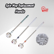 114 / 130cm Spin Mop Replacement Stainless Steel Thicker Long Handle Spin Mop Accessories Spin Mop M