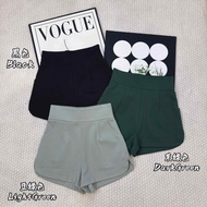 (JANUARY BRAND) SMLXL2XL Women's High Waist Short pants女装高腰短裤罗马弹力面料后腰伸缩裤头-JN5712