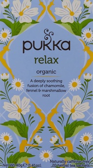 Pukka Organic Relax Chamomile & Fennel (Vata) 20 Herbal Tea Sachets 40g