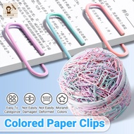 29mm Metal Round Paper Clip Mix Colour Pins with Plastic Box School Office Stationary 金属回形针