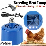 Breeding Heat Lamp with Warm Wind Heating, Poultry Brooder Heater for Chicks, Hens & Eggs Incubation