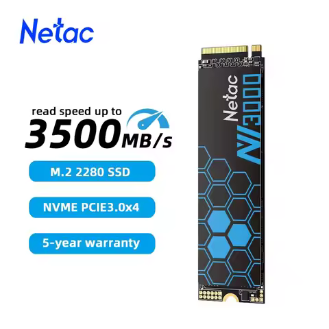 Netac SSD 1TB M.2 NVME 500GB Heatsink SSD 250GB 2TB Internal Solid State Drive PCIe 3.0 M2 2280 Hard