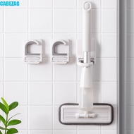 CABEZAG 3Pcs Mop Hanger, Plastic Wall Mounted Broom Holder, Multi-Purpose Waterproof Self-adhesive S