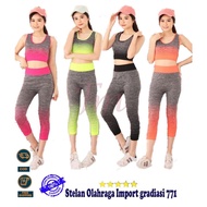 DL Top Pants Leggings Set 7per8 aerobic yoga 771