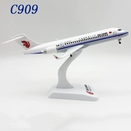 24CM ARJ International Airlines C909 Aircraft Model Alloy with Landing Rack Wheels Static Ornaments 