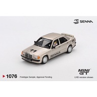 Mini Gt Mercedes benz 190E Nurburgring Champion w/ Figure Ayrton Senna