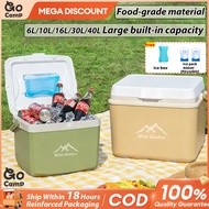 WTHB Ice Box Cooler Chest Insulated 6L 10L 16L 30L Camping Freshness Preservati Storage Box