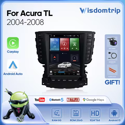 10.4inch For Acura TL 2004-2008 Car Multimedia Video Player GPS Navigation 4G Radio stereo CarPlay+A