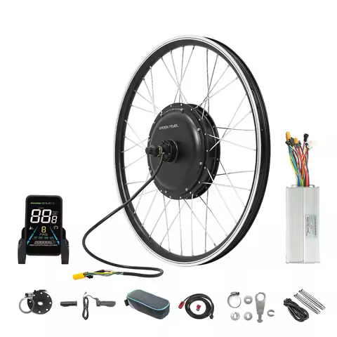 GreenPedel 52V 2000W High Power Brushless Gearless Hub Motor LCD Display Twist Conversion Kit For E-