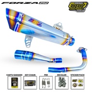 Honda Forza Exhaust NSS 250cc full system 99 Racing type RS-2 Stainless Steel