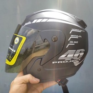 [ WHITE ] Genuine 3/4 RZX Helmet stamp 46 Helmet