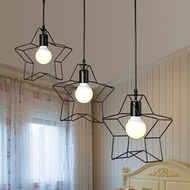 lampu gantung plafon bintang aesthetic minimalis besi