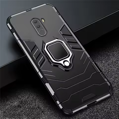For Xiaomi Pocophone F1 4 in 1 Armor Case Shockproof Protective Back Cover For Xiomi Poco F1 Case Ma