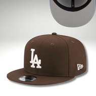 New Era 9FIFTY Snapback Hat MLB LA Dodgers Brown- Men's Adjustable Cap trucker cap Outdoor Hats