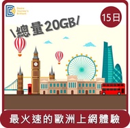 【DJB】桃苗選品—歐洲 上網卡 sim卡 15天20GB