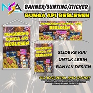 Banner Mercun Bunga Api | Design Banner Kedai Fireworks